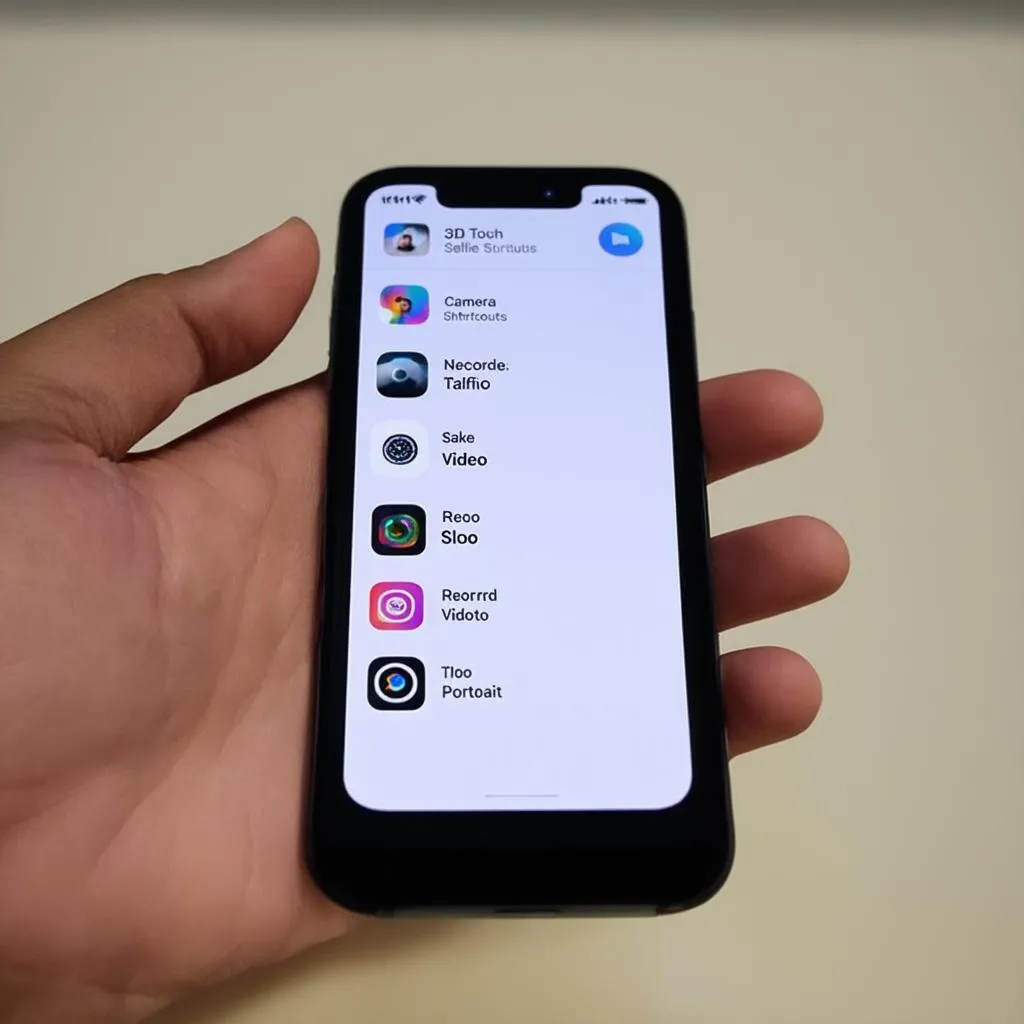 Phím tắt ứng dụng với 3D Touch