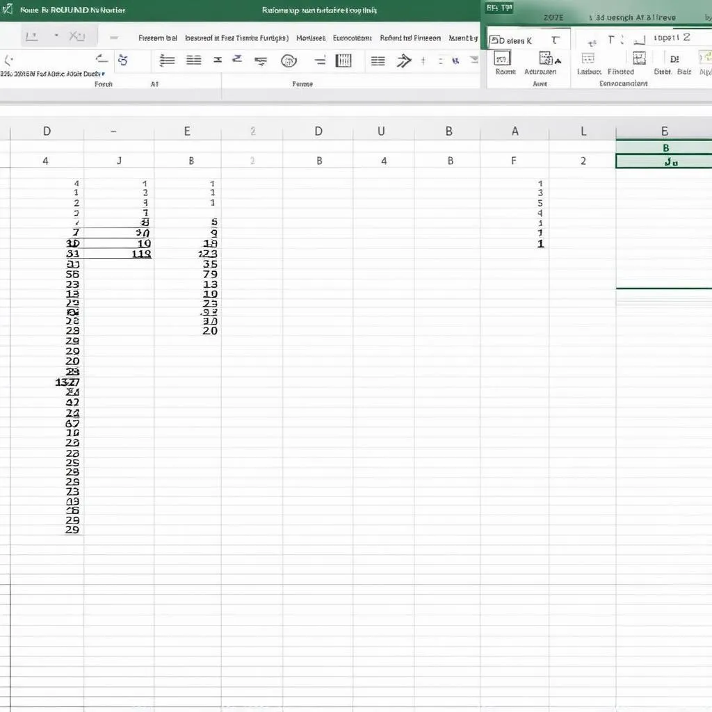 Cách làm tròn số trong Excel