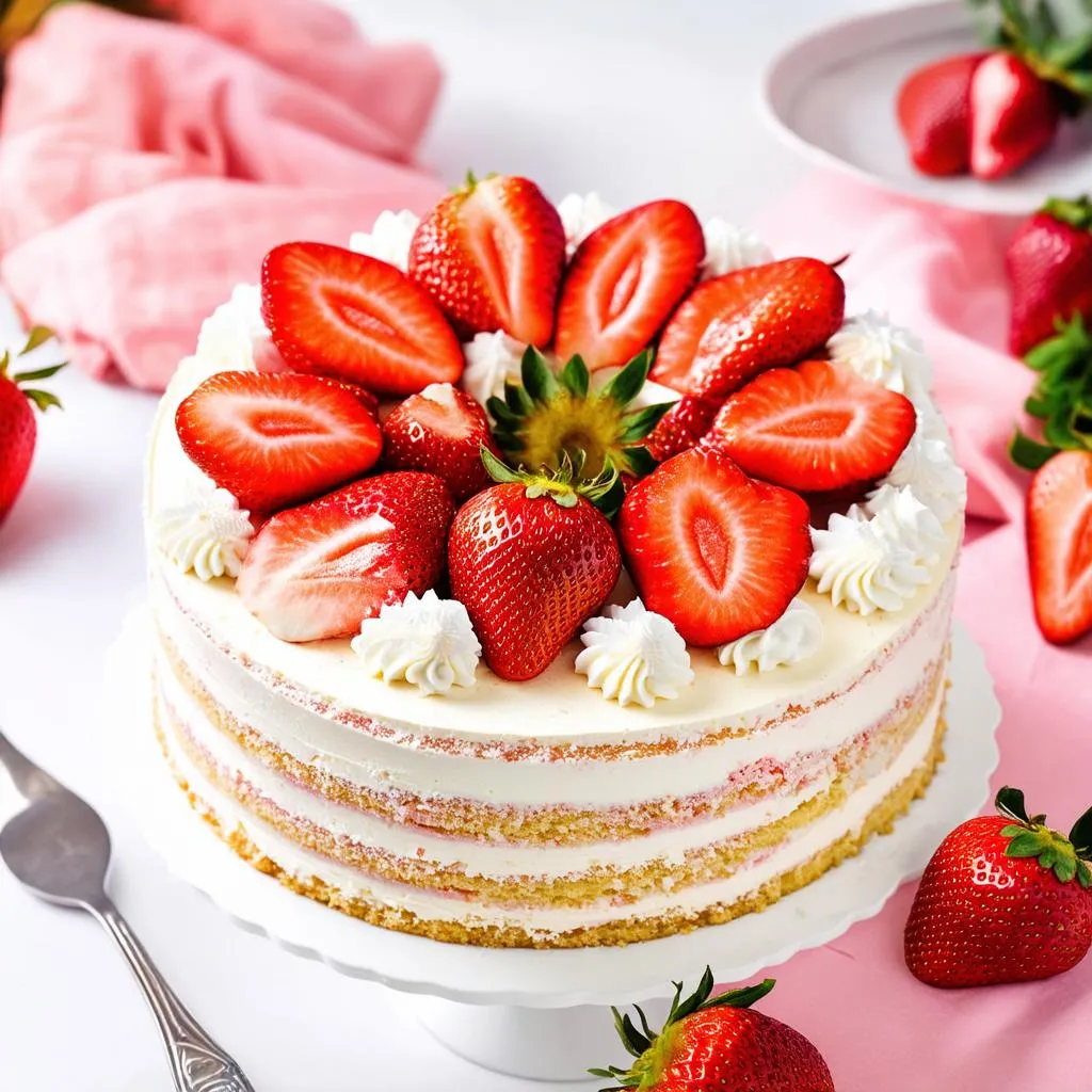 strawberry-cake