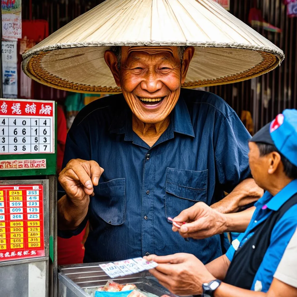 Bác Hai mua vé số