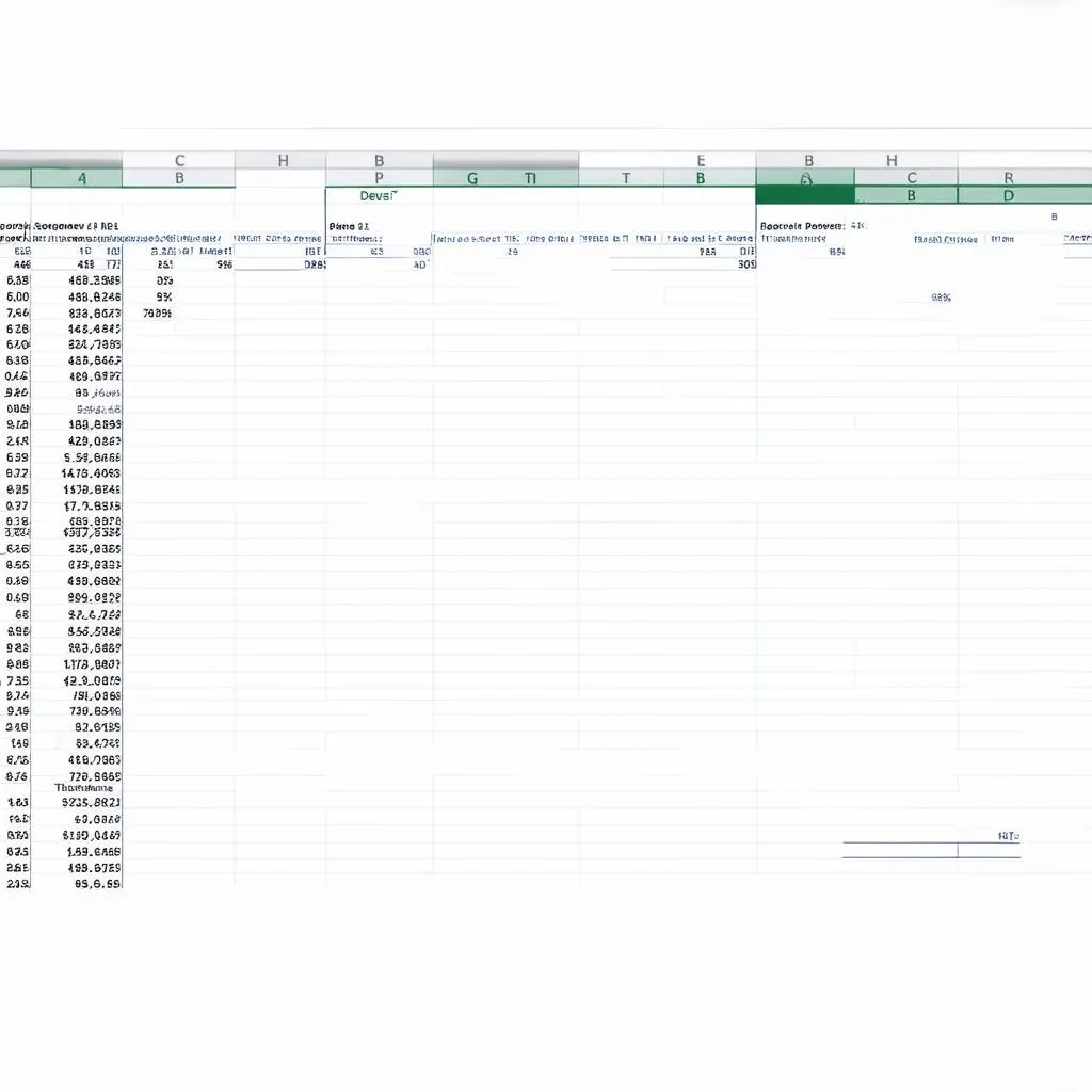 Bảng tính Excel