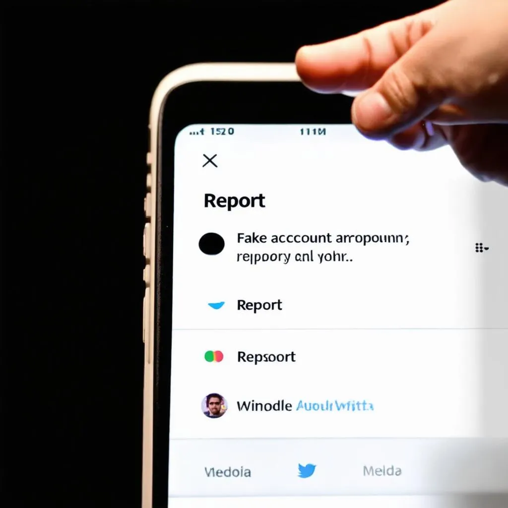 Báo cáo tài khoản giả mạo