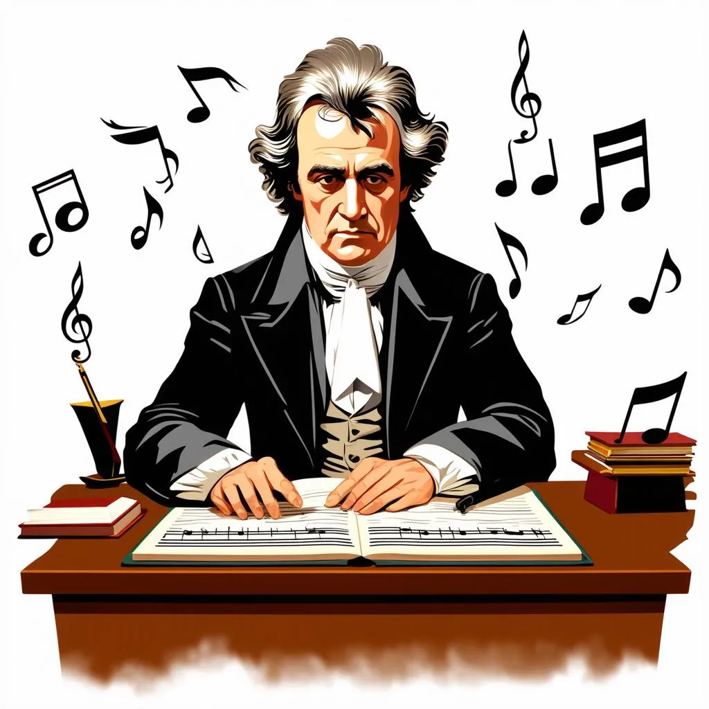 Beethoven sáng tác âm nhạc