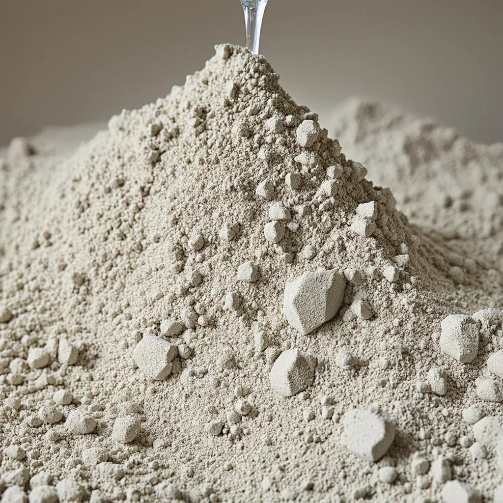 Bentonite hấp thụ nước