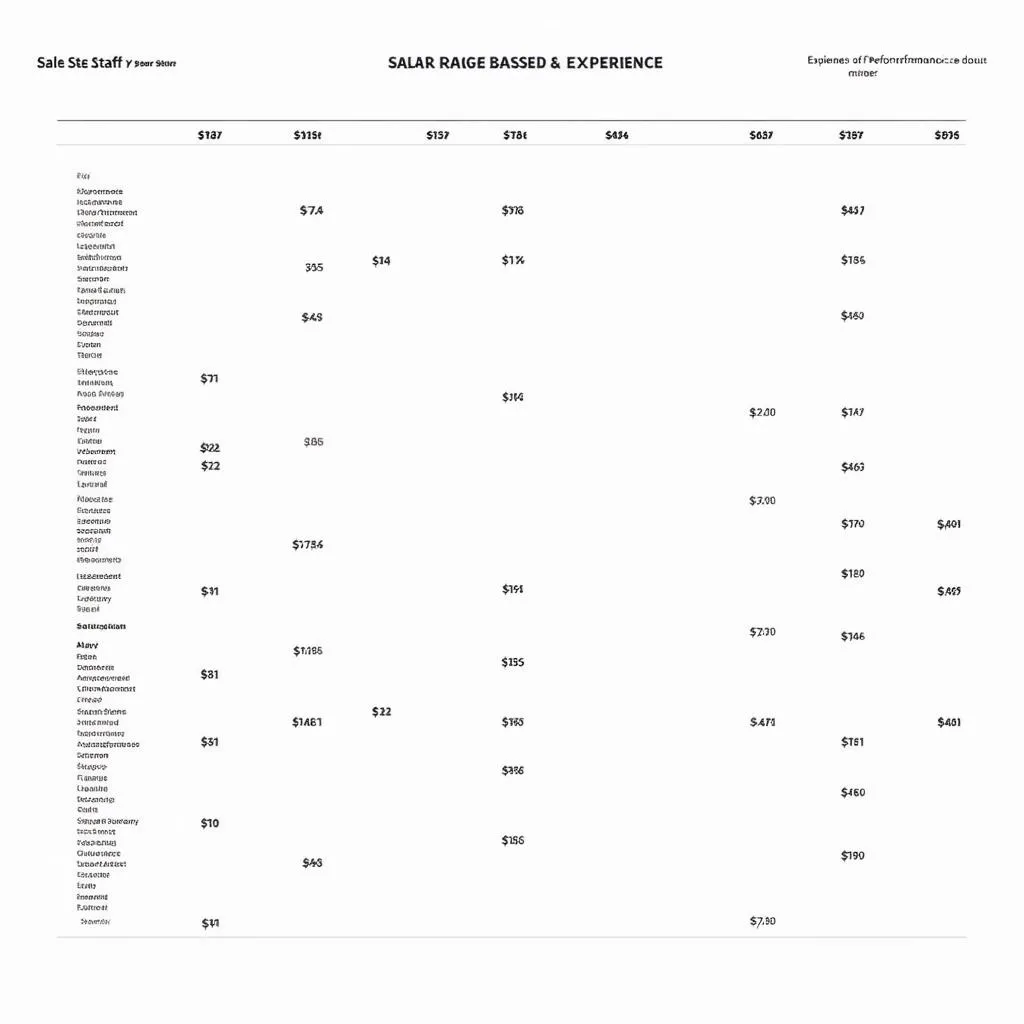 sales salary chart