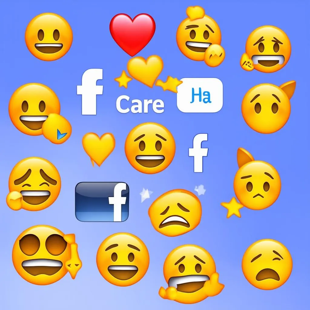 Facebook emoji reactions