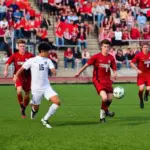 High school soccer game