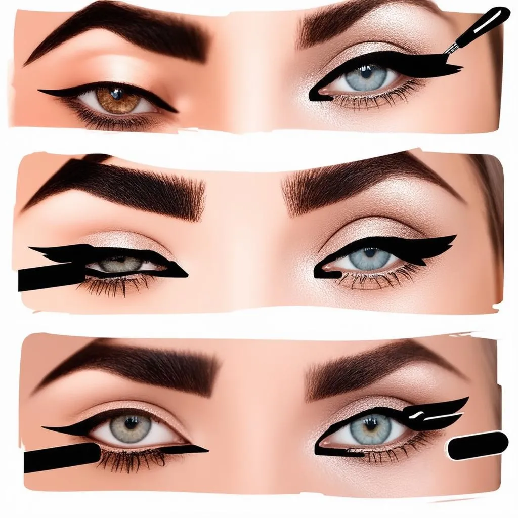 Các kiểu kẻ eyeliner