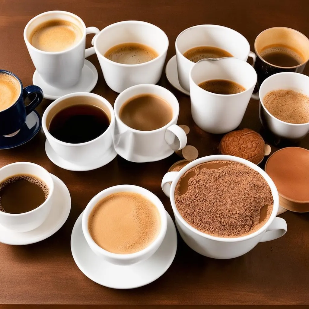 Các loại cà phê decaf