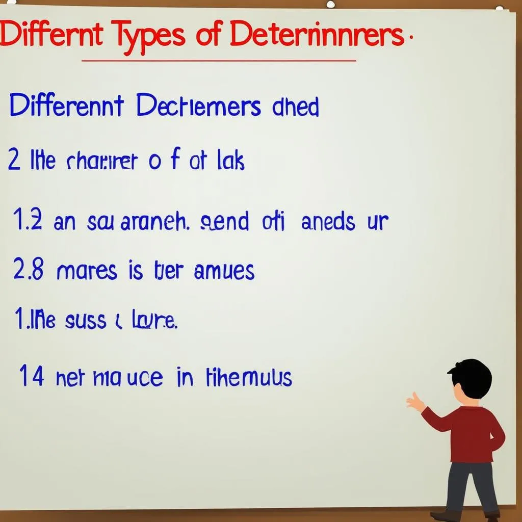 Các loại determiners