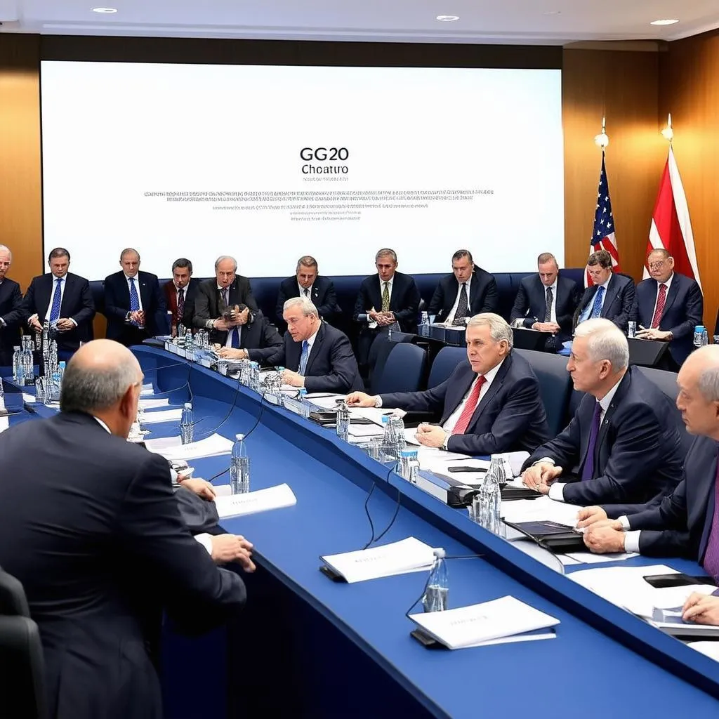 Các nhà lãnh đạo G20 bàn bạc