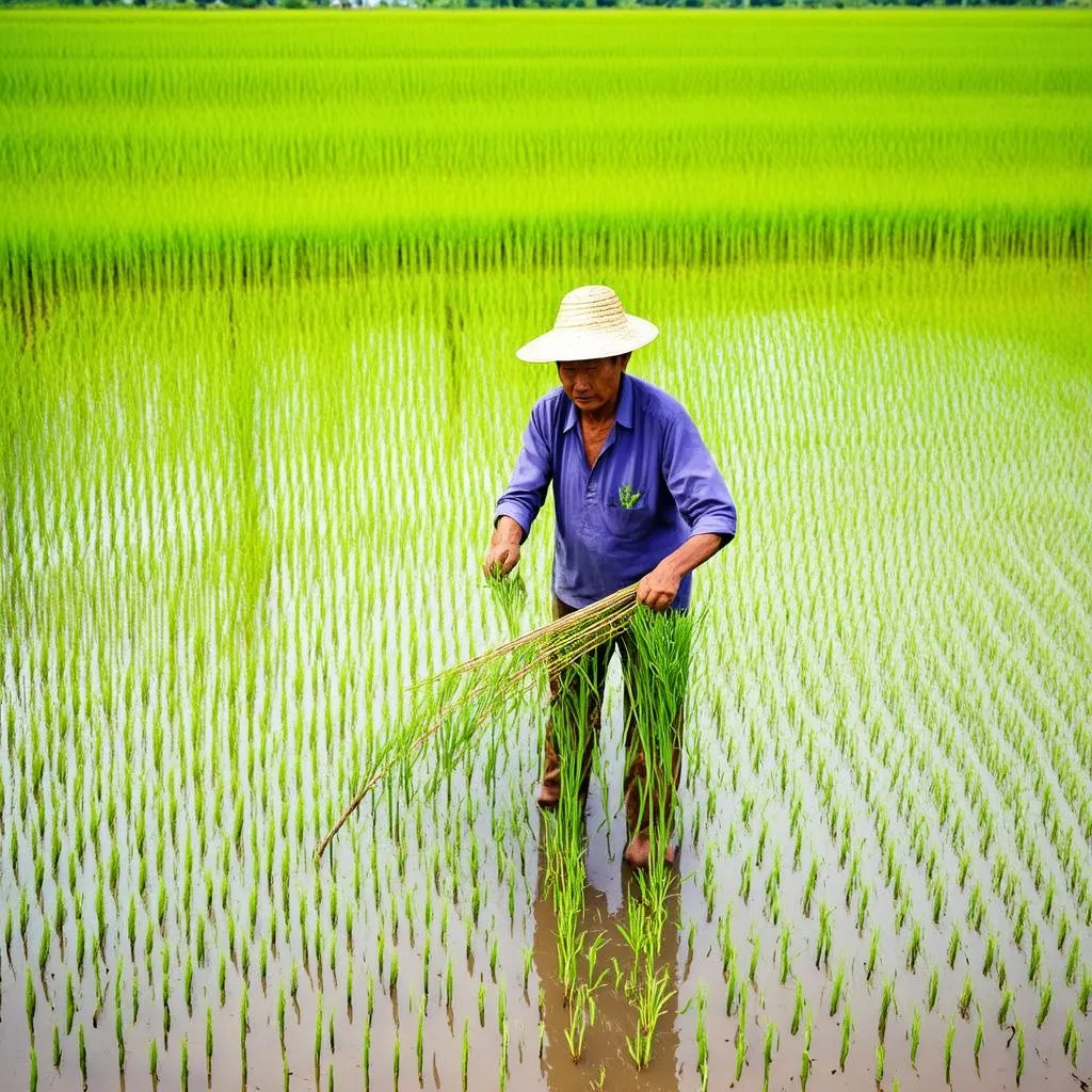 Cấy lúa