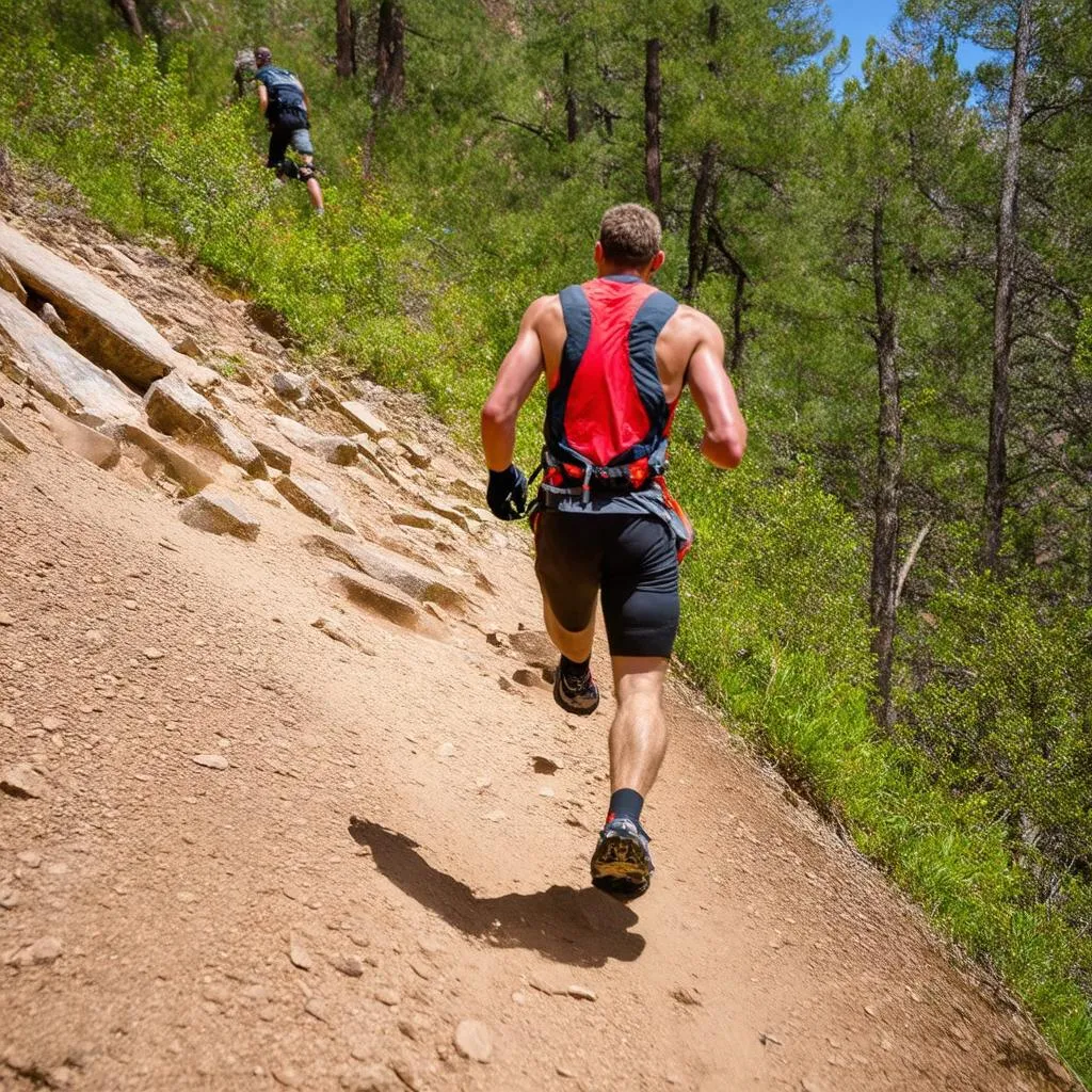 Chạy trail leo dốc