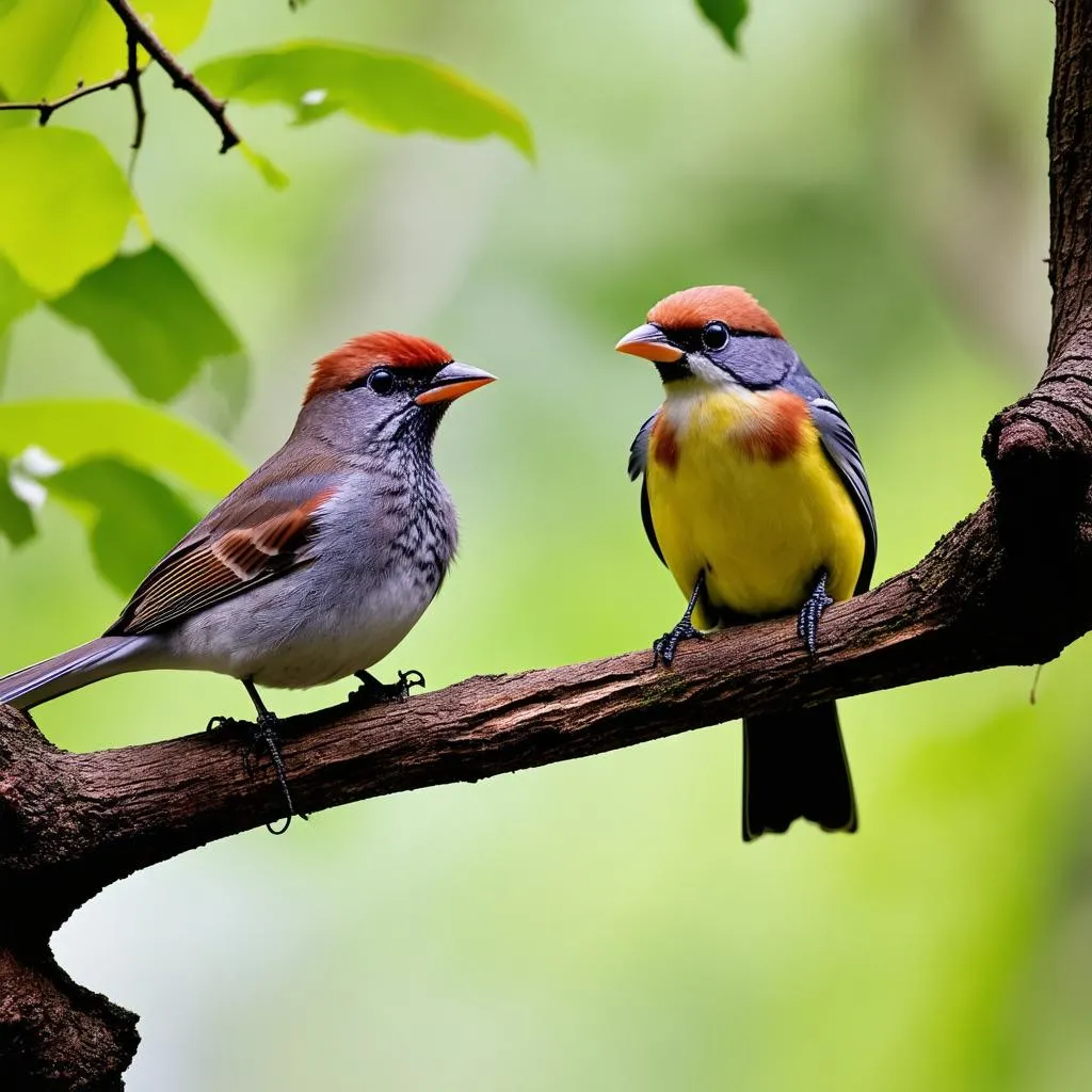 Chim sẻ và đại bàng