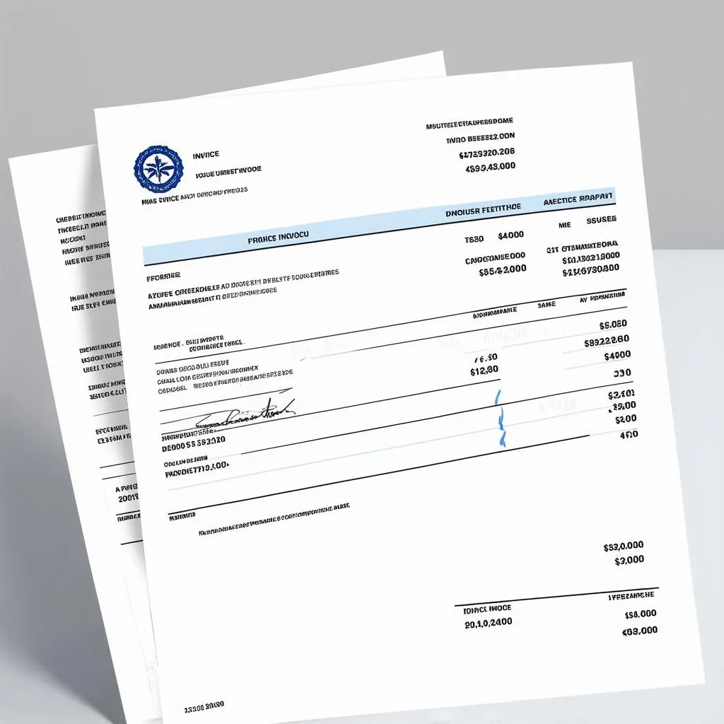 Mẫu commercial invoice