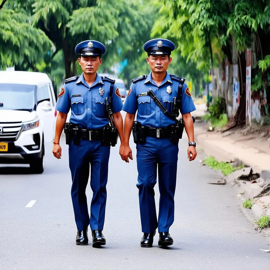 Công an nghĩa vụ tuần tra