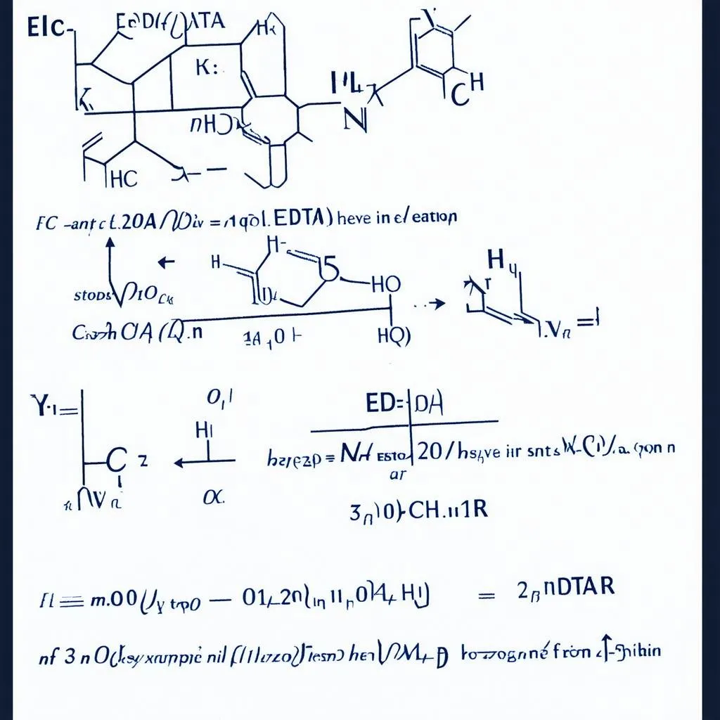 Công thức hóa học của EDTA