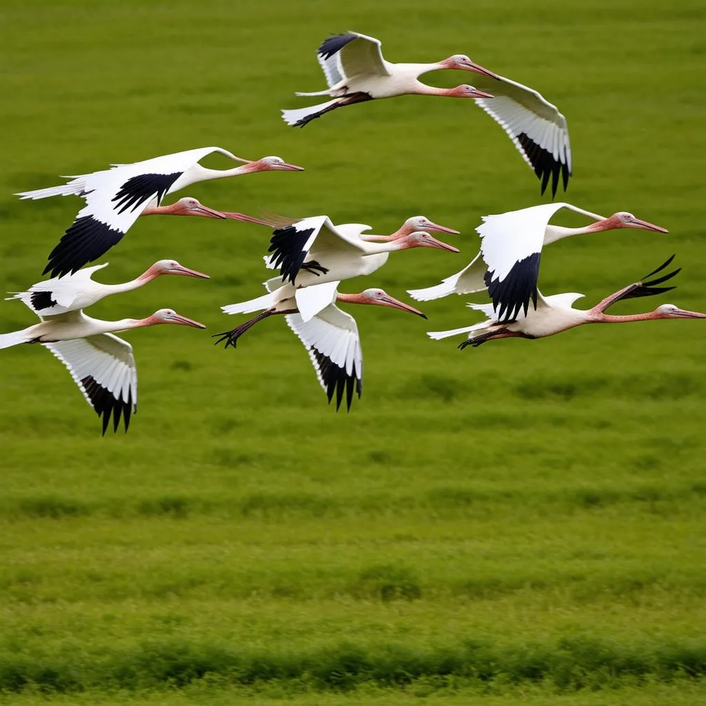 storks-flying-over-the-fields