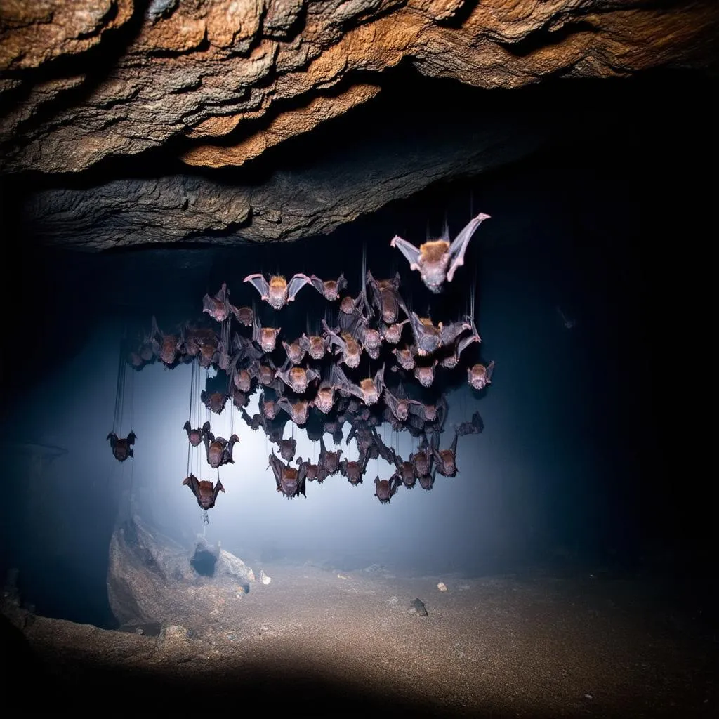 bats-in-a-cave