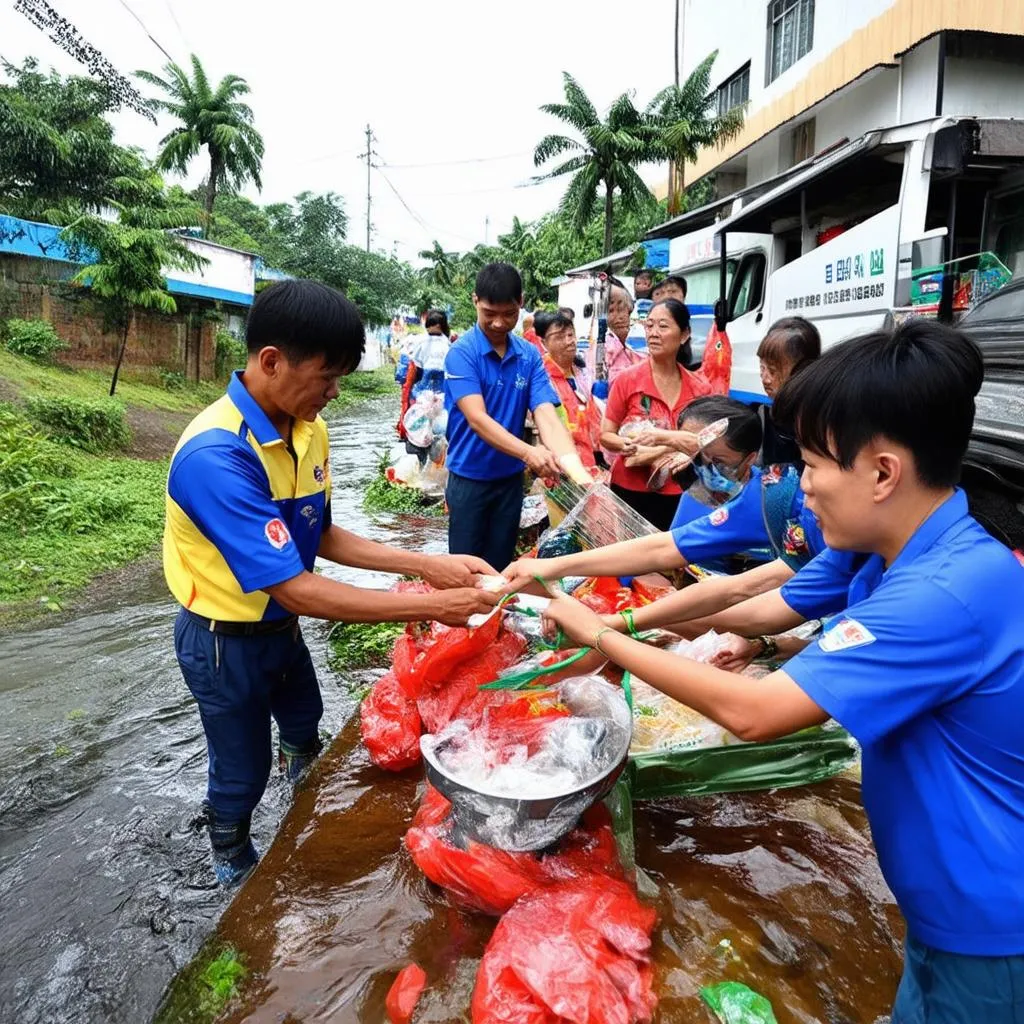 Tinh thần đoàn kết giúp con người vượt qua khó khăn