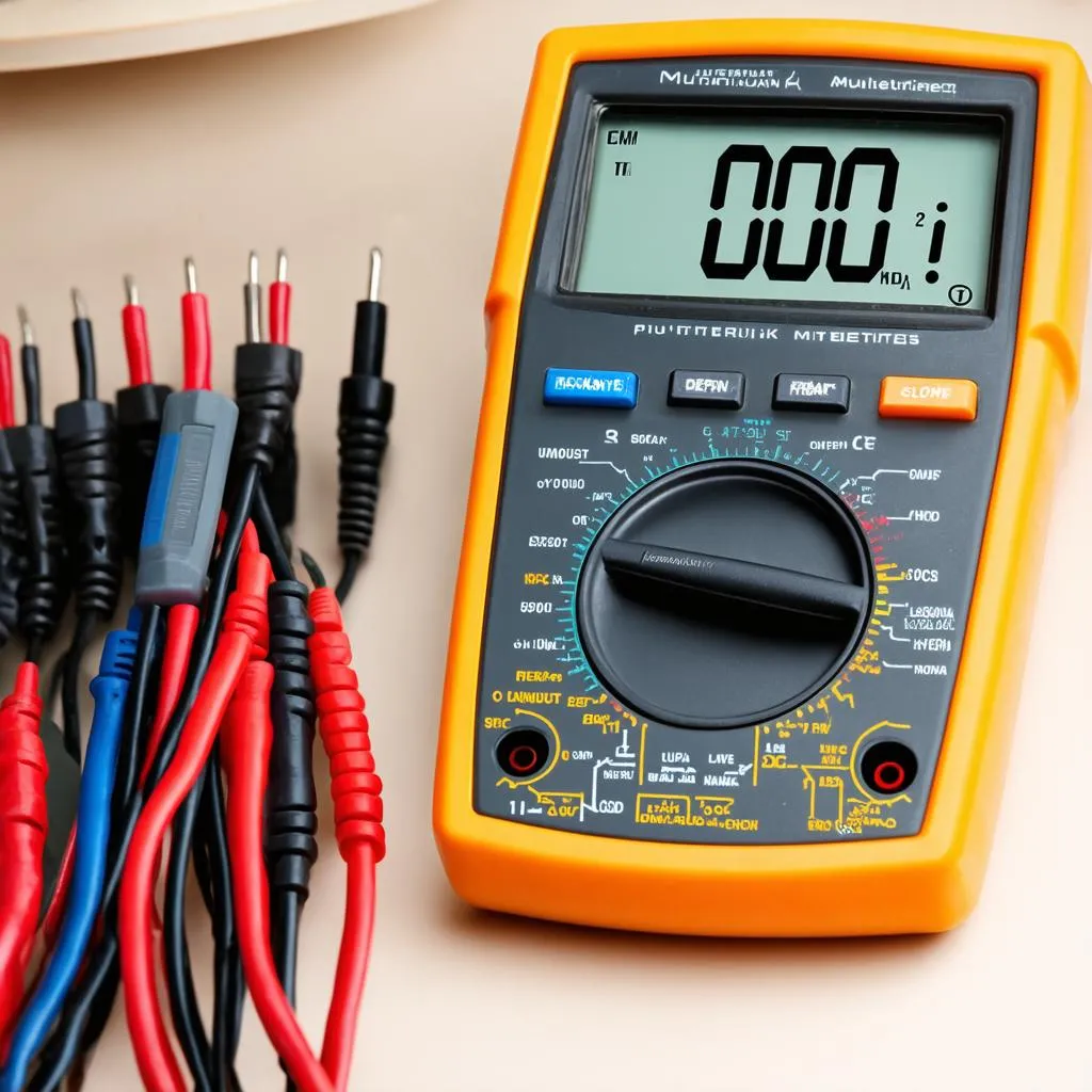 Multimeter hiển thị thông số