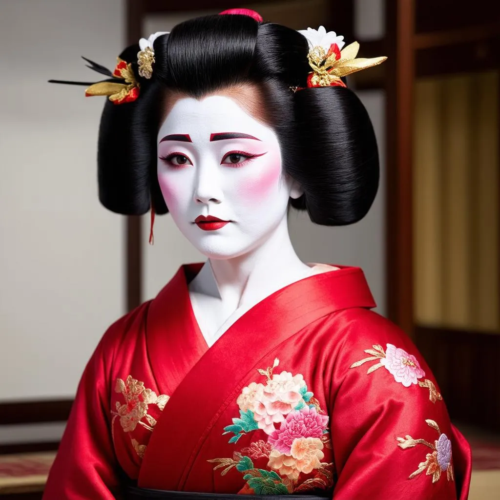 Geisha trong trang phục truyền thống