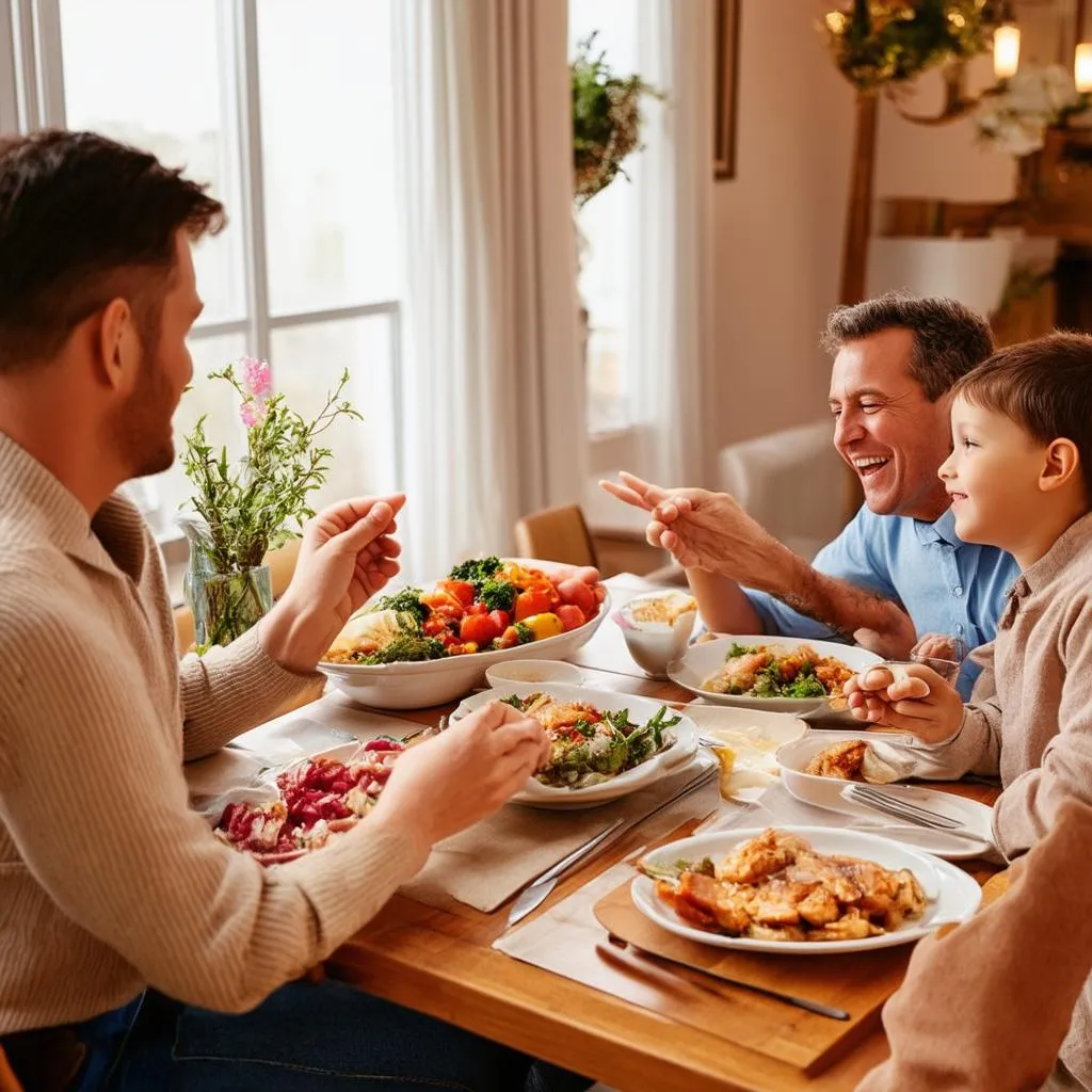 Family Sharing Dinner