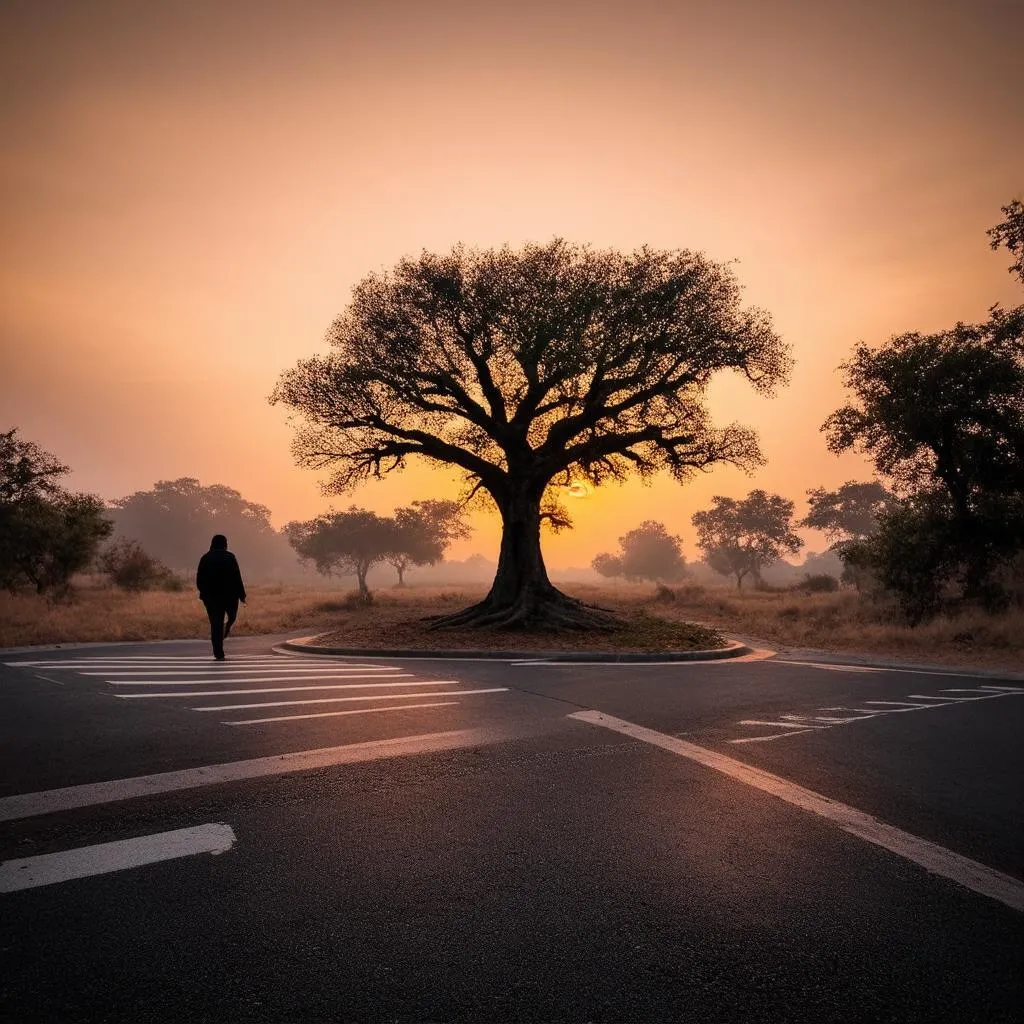 Sunset intersection