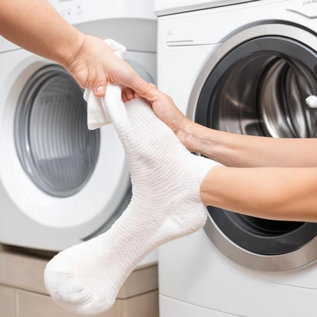 Washing socks