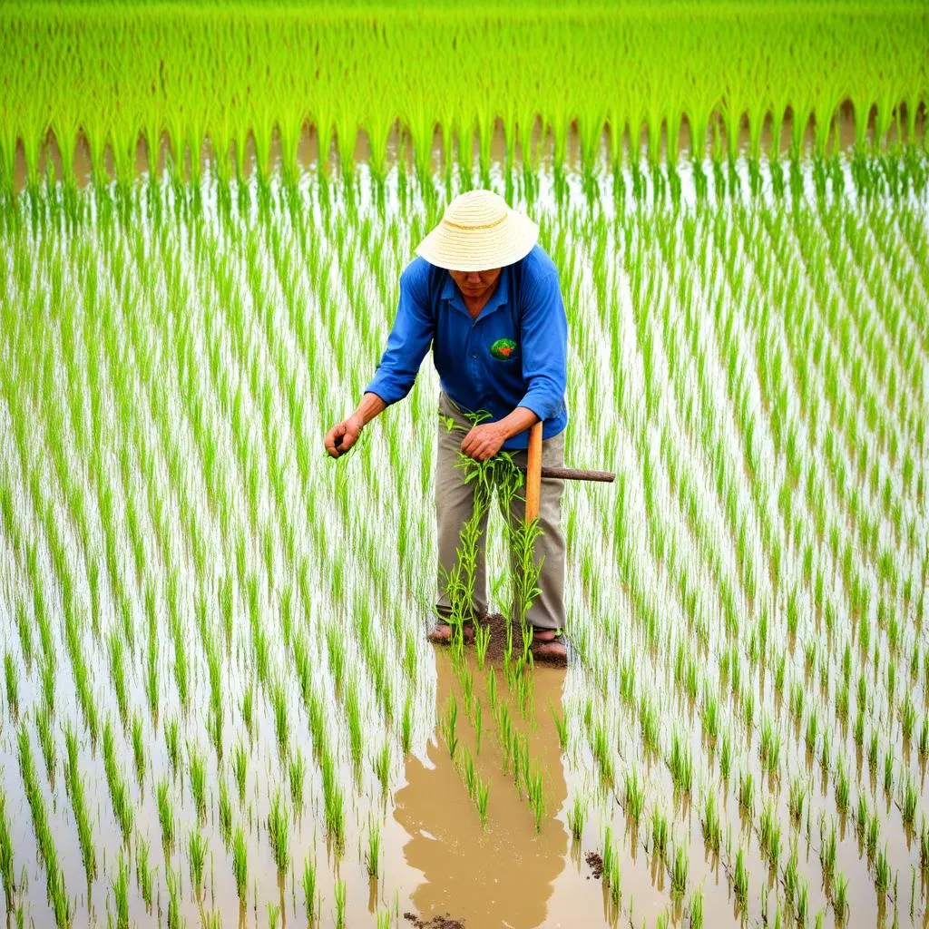 gieo trồng lúa vụ mới