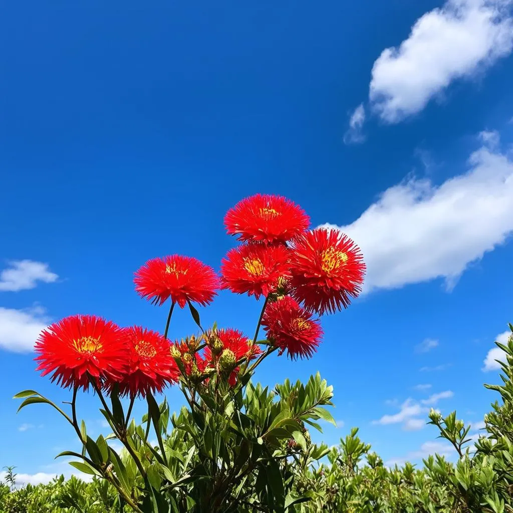 Red Flamboyant Flowers