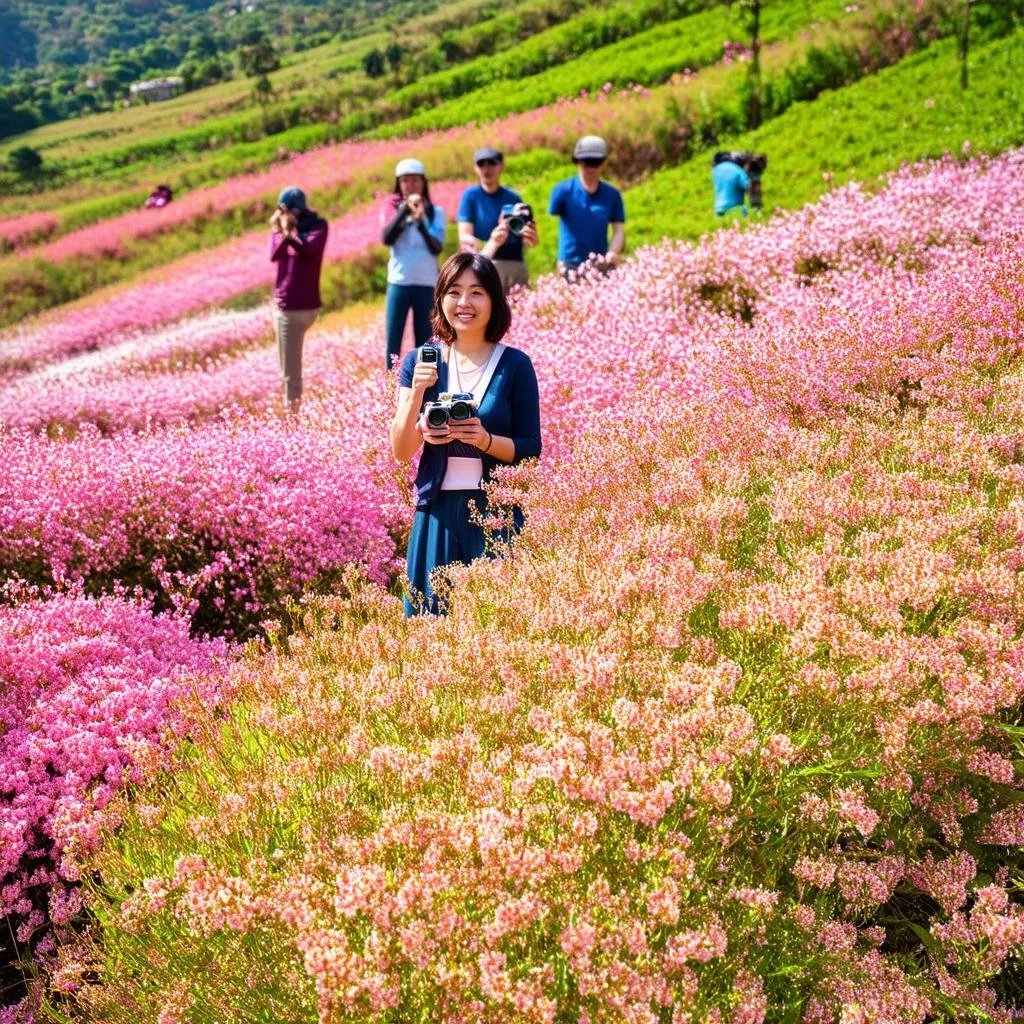 Hoa tam giác mạch Đà Lạt