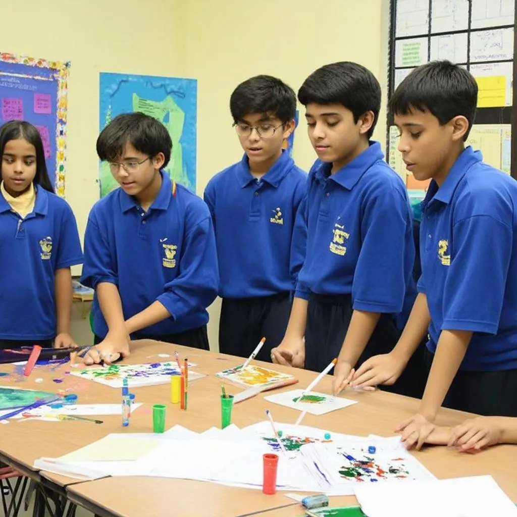 Students participate in extracurricular activities