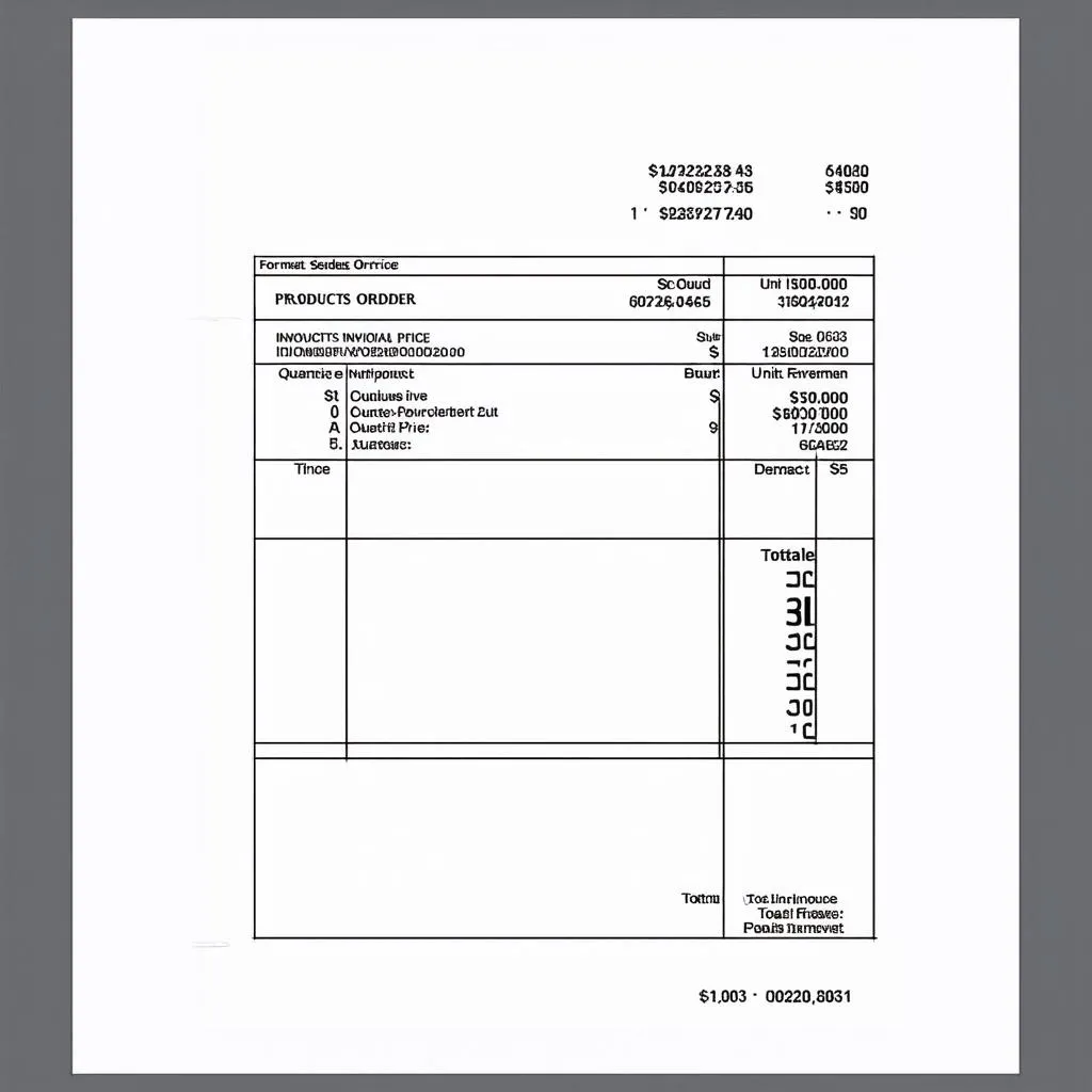 Invoice tiếng Anh