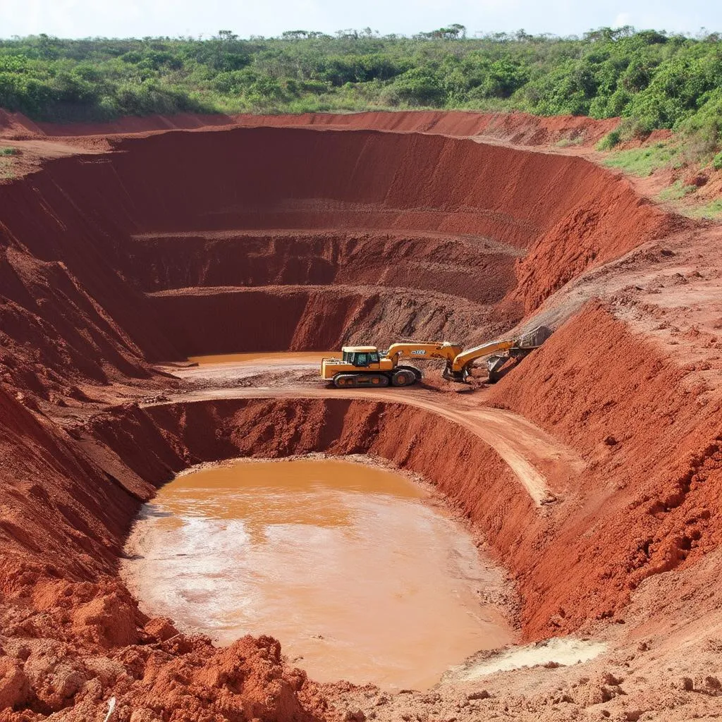 Khai thác mỏ bô xít