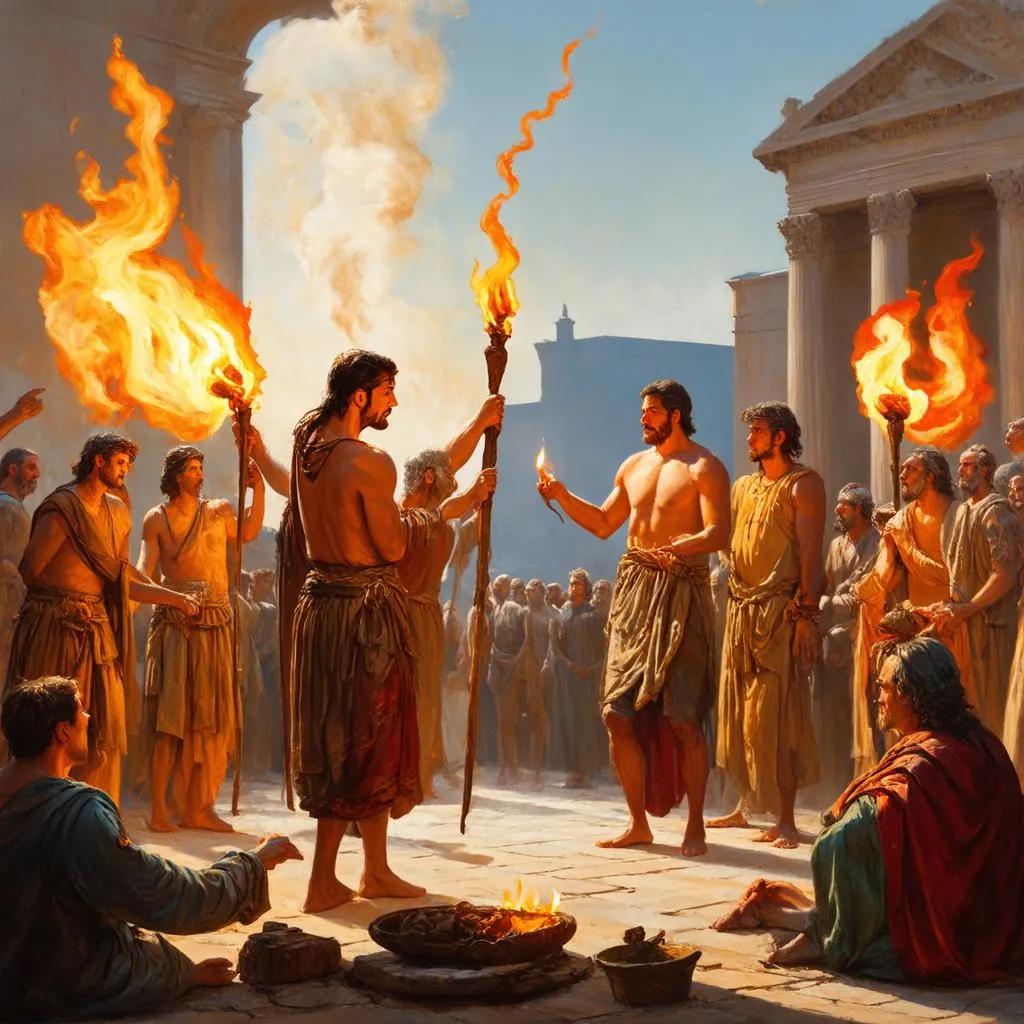 Ancient Roman purification ceremony