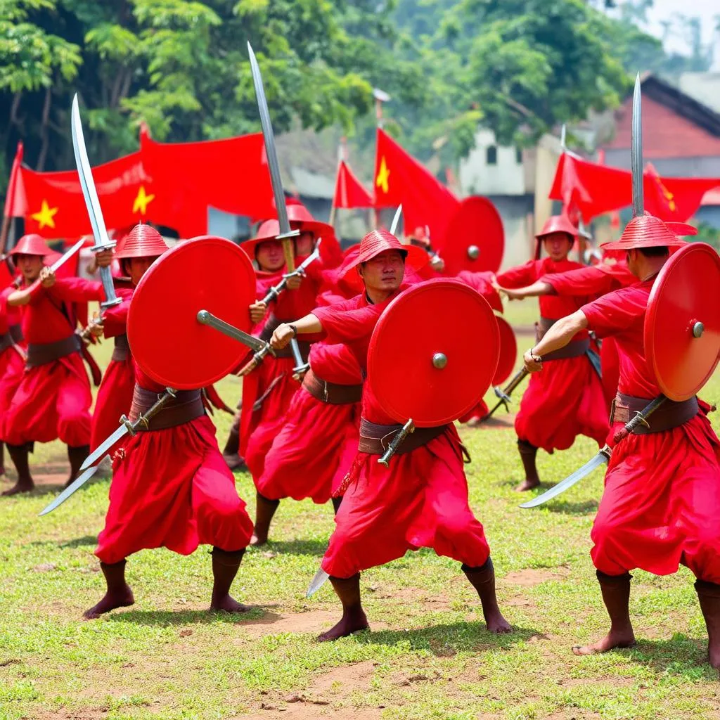 Lính Đỏ bảo vệ quê hương