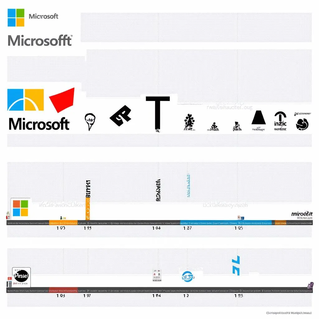 Logo Microsoft qua các thời kỳ