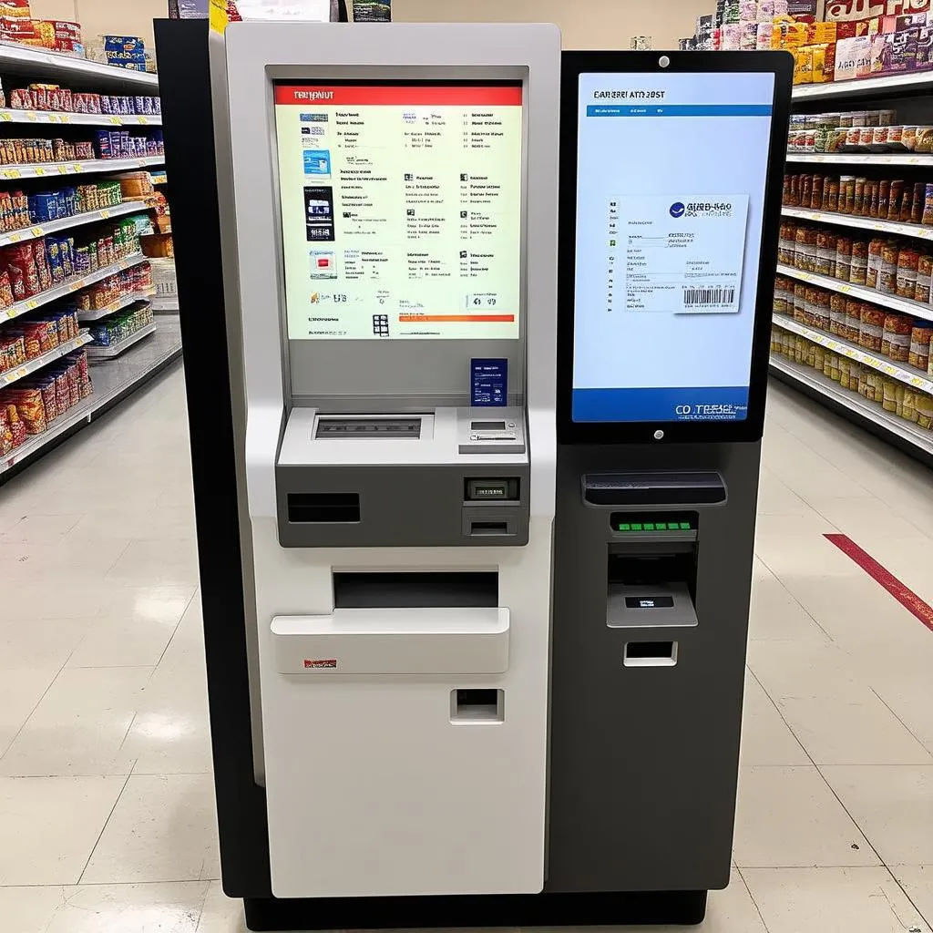 Máy kiosk thanh toán tự động