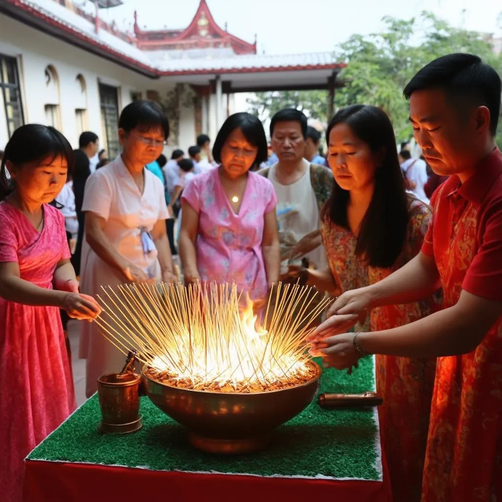 Nghi lễ thắp hương tổ tiên