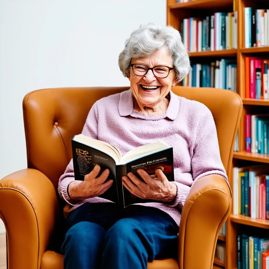 happy-woman-reading