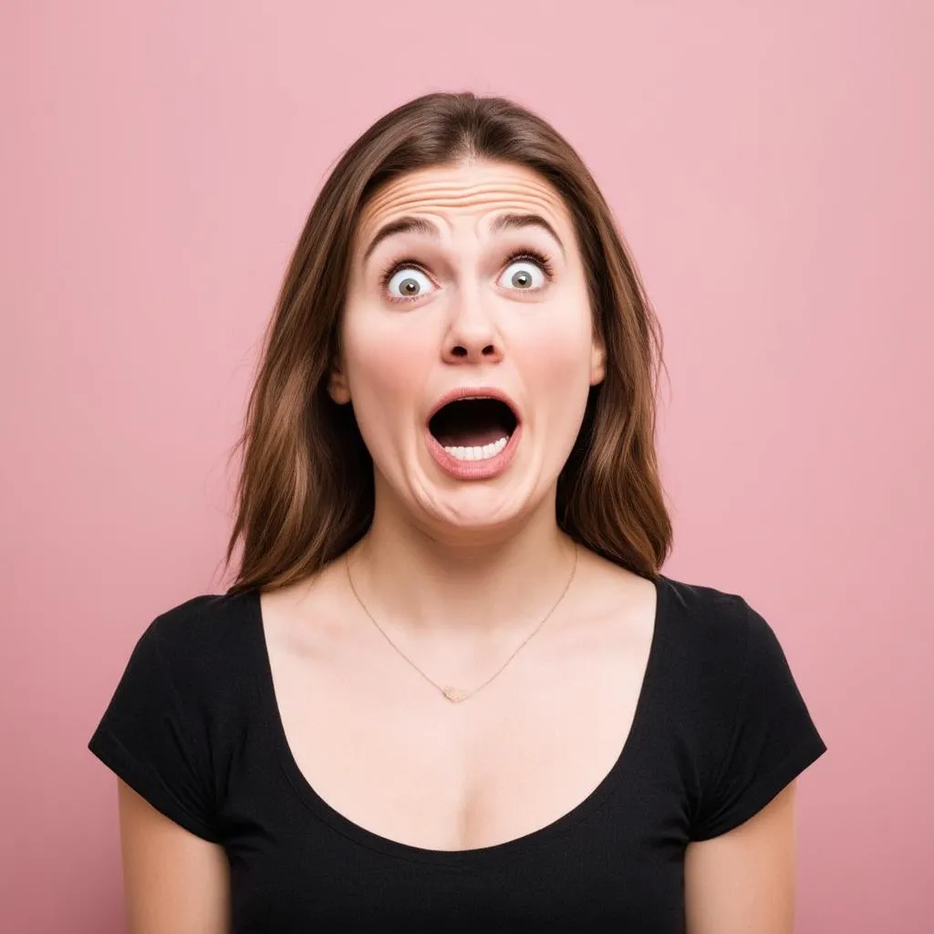 surprised woman