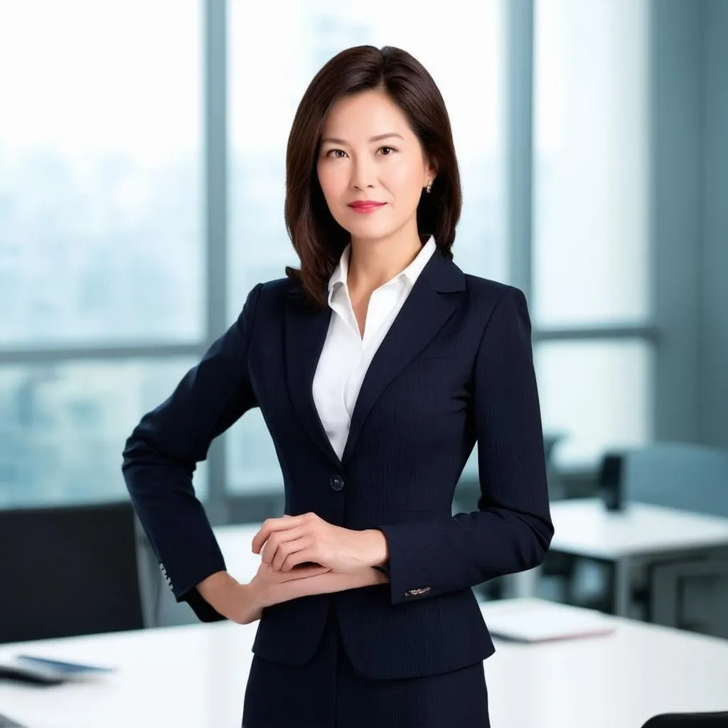 Successful woman in career