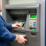 nhập mã pin thẻ atm