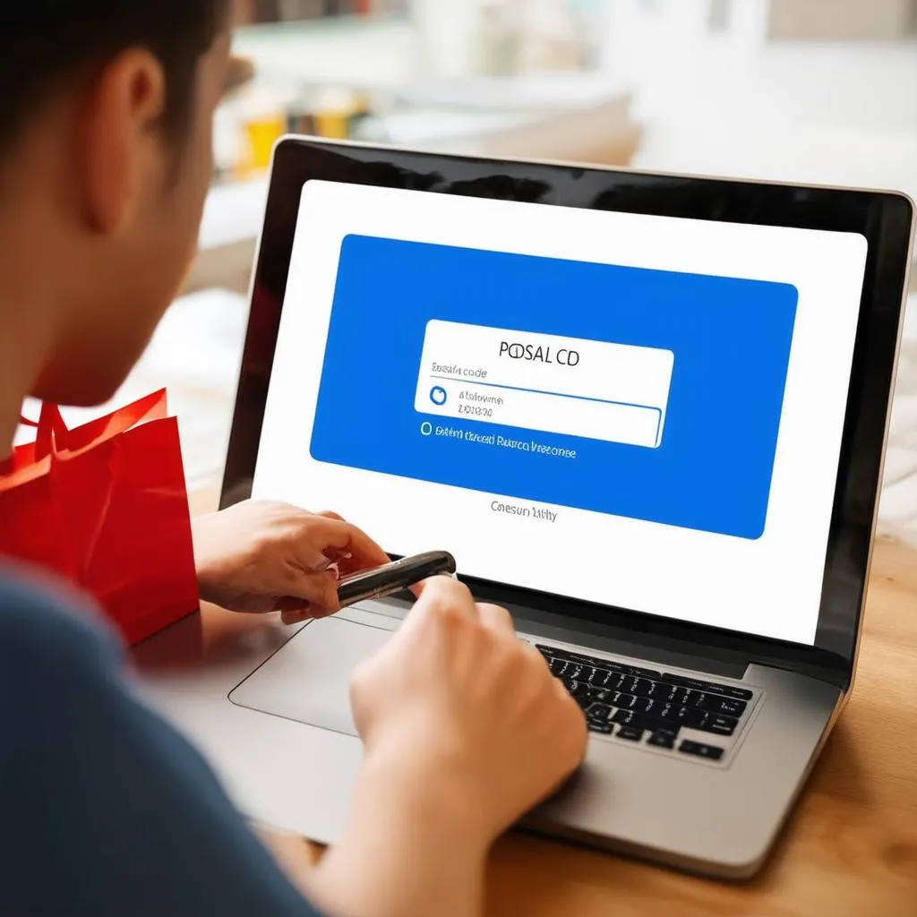 Nhập Postal Code khi mua hàng online