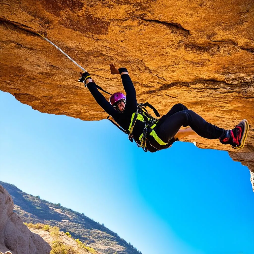 Nhảy bungee từ vách đá