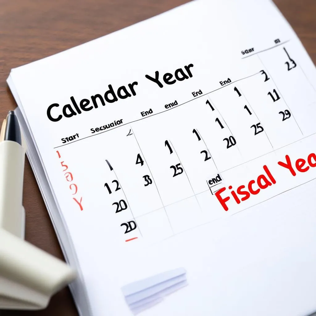 Calendar and fiscal year