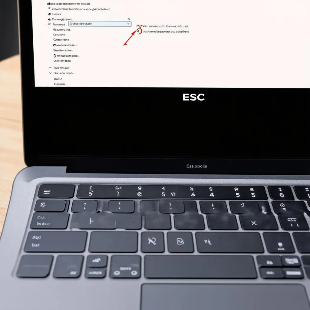 Nút ESC trên laptop