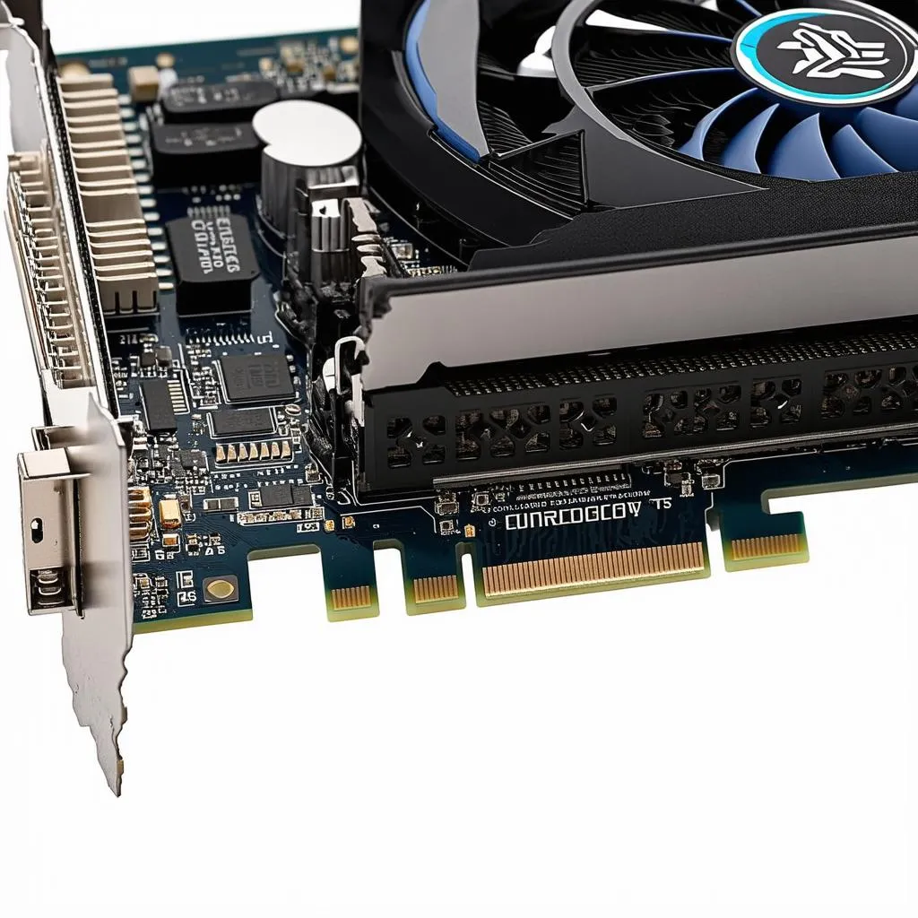 Card đồ họa rời kết nối với bo mạch chủ qua khe PCIe