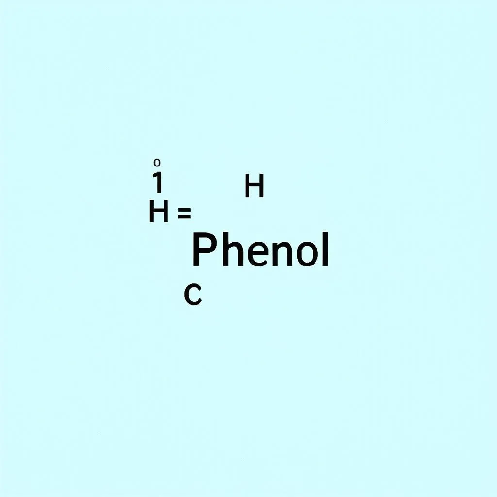 Công thức hóa học của Phenol